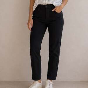 Helmut Lang Black 5 Pocket Cotton Blend Straight Leg Pants 2
